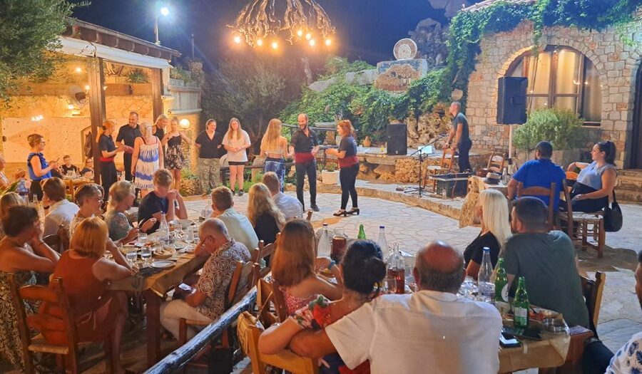 Chania: Cretan Folklore Dance Show with Dinner - From pickup to the village venue