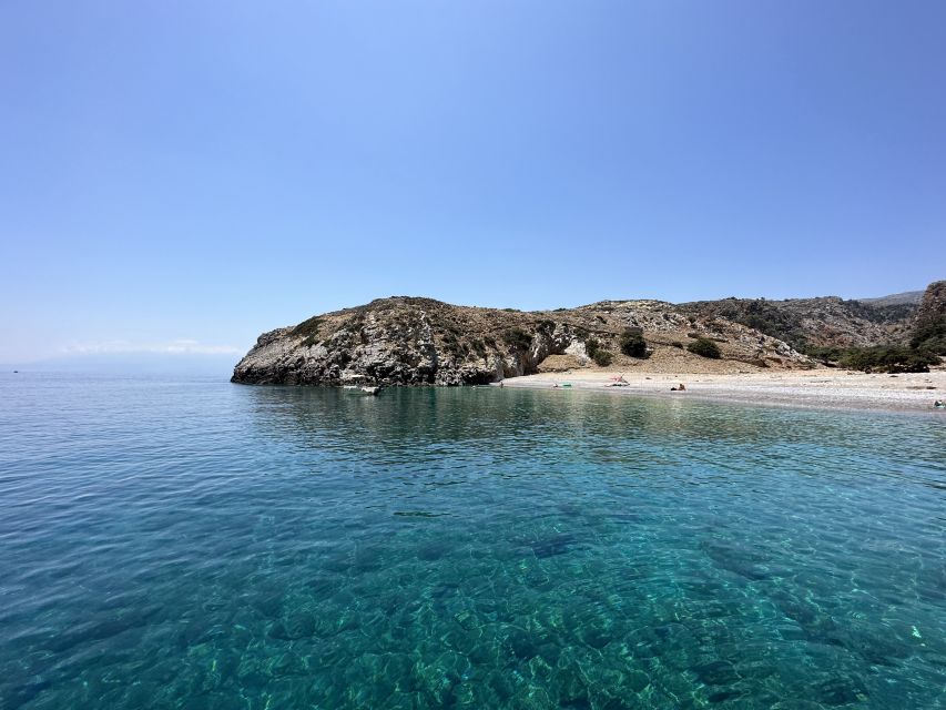 Chania: Menies Beach & Chironisia Bay Cruise with Snorkeling - Menies Beach: swimming beside ancient Diktynna
