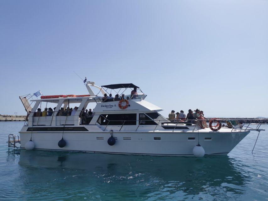 Chania: Menies Beach & Chironisia Bay Cruise with Snorkeling - Snorkeling at the WWII cannon site