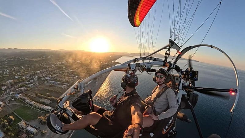 Chania: Paratriking Experience with a Professional Pilot - The flight: coast, lake, mountains, and sea
