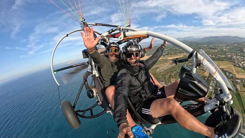 Chania: Paratriking Experience with a Professional Pilot - What happens if the weather changes