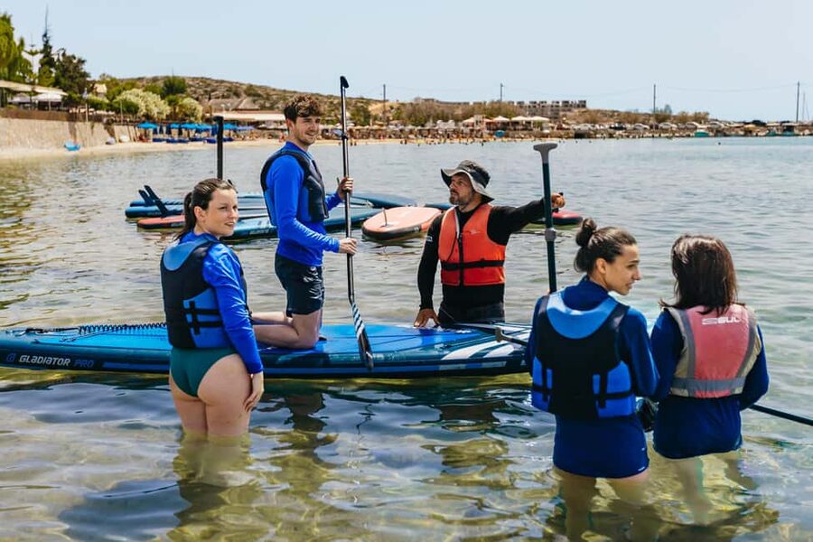 Chania: Stand-Up Paddleboard Small Group Tour - Swimming, sea life, and the natural clay spa