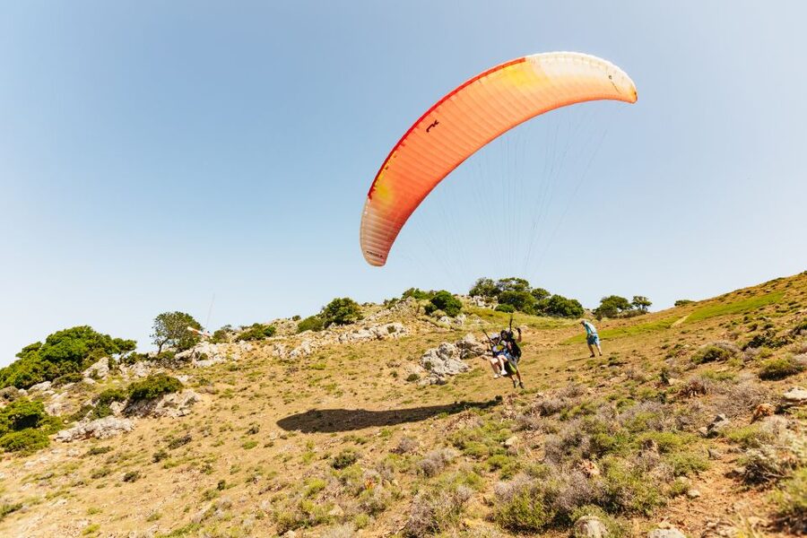 Chania: Tandem Paragliding Flight in Crete - Meeting at Go Kart Chania and heading uphill