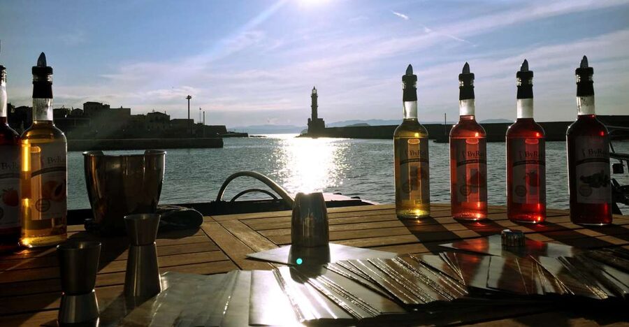 Chania: Wine, Food, and Sunset Tour with 3-Course Dinner - The Sunset View Over Chania Harbour