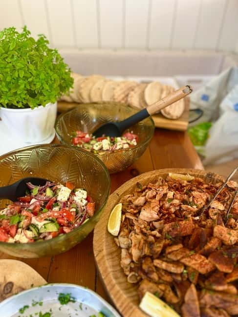Corfu: Blue Lagoon and Cave Cruise with Drinks and Lunch - Food, wine, and the Greek table on board