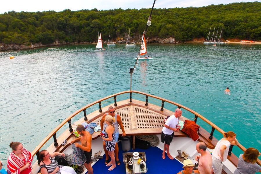 Corfu: Day Cruise to the Blue Lagoon with Visit to Syvota - Getting to the port from Corfu
