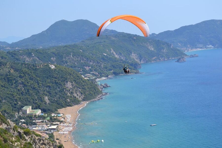 Corfu: Paragliding Tandem Flight Above Pelekas Town - Twenty minutes above Corfu