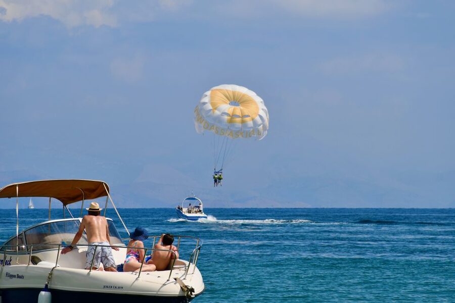 Corfu: Parasailing Adventure Near Corfu Town - First-Time Flyers Get Plenty of Help