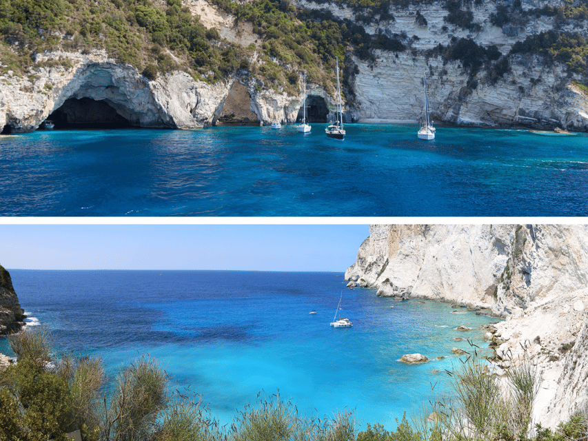 Corfu: Paxos Island Full-Day Cruise with Blue Caves - Leaving Corfu with Venetian fortresses in view
