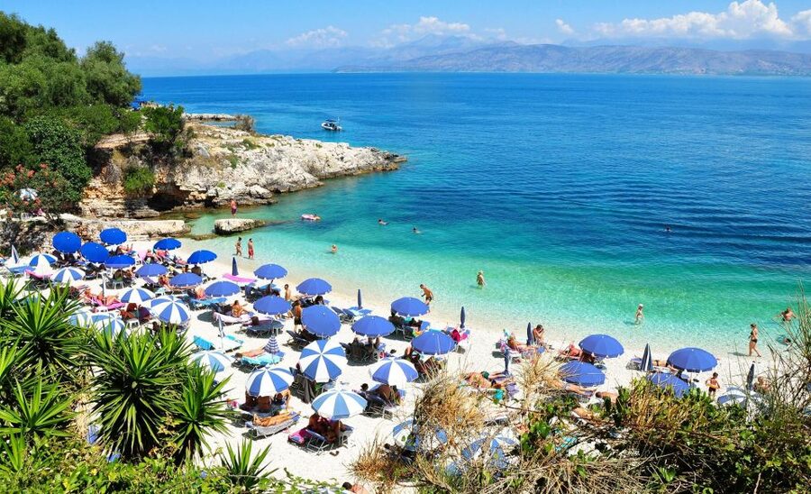 Corfu: Shore & Shared Tour – Kassiopi & Canal d’Amour - The first coastal pause, Barbati, Bataria, or Pipitos Bay