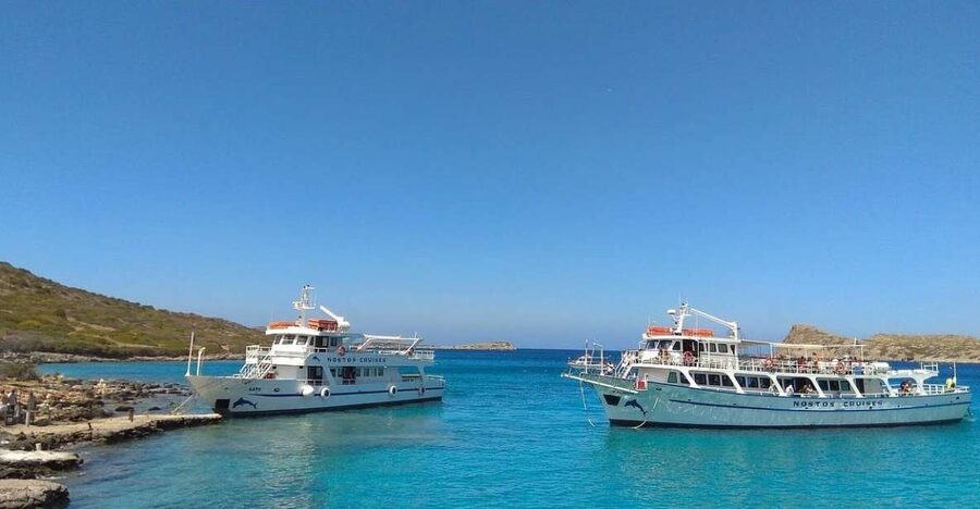 Crete: Mirabello Bay Cruise with Onboard Cocktail - Skistra Bay is the better stop for snorkeling