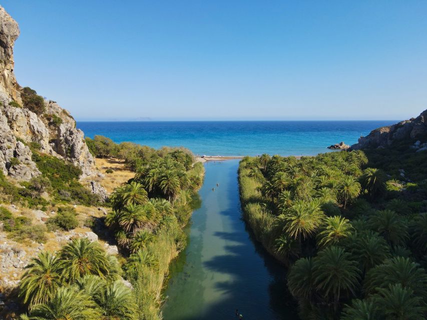 Crete: Preveli Tropical Beach and Palm Forest - The Skaleta breaks are useful, not attractions