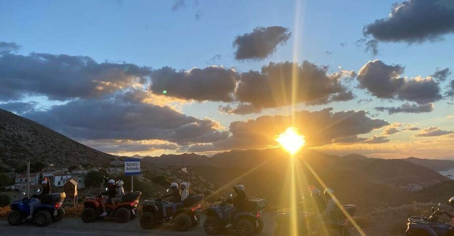 Crete: Sunset or Morning Quad with Local Products Tasting - Learning to handle the quad before the real ride