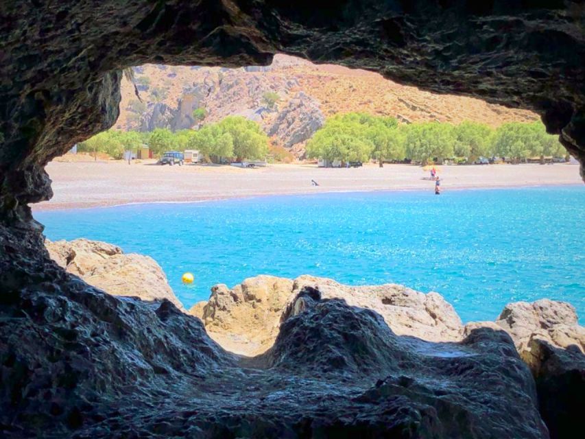 Crete: Trypiti Beach Off-Road South Tour w/ Lunch & Wine - Lunch in an olive grove near St. Savvas