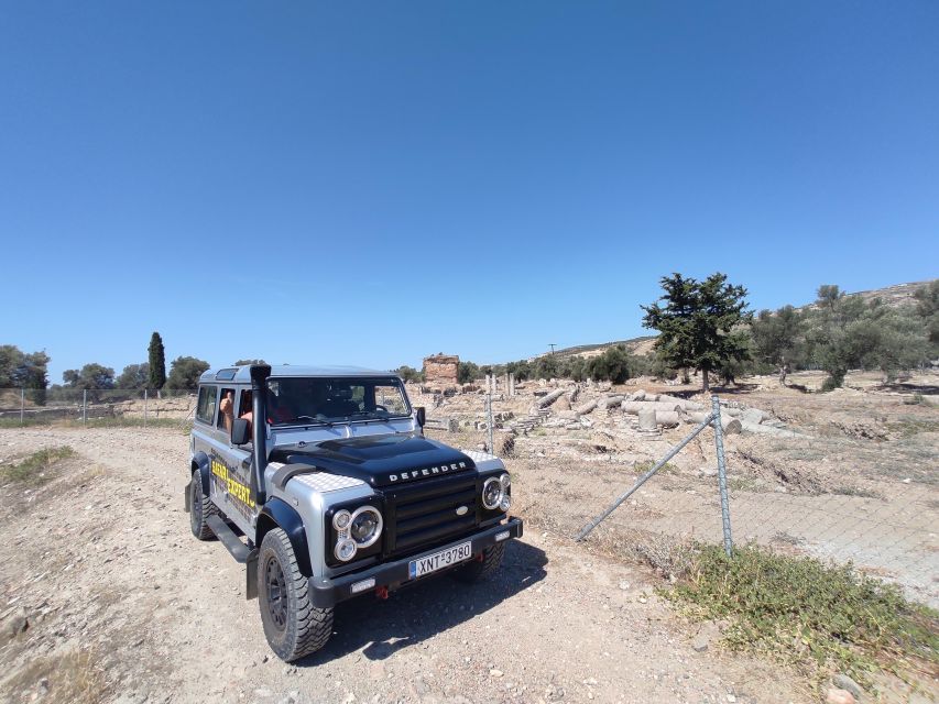 Crete: Trypiti Beach Off-Road South Tour w/ Lunch & Wine - Coffee in Agia Varvara and the return