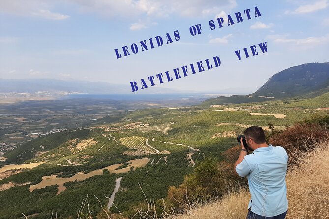 Delphi, Thermopylae, Corycian Cave 300 Spartans Tour - Lunch comes with olive-valley views