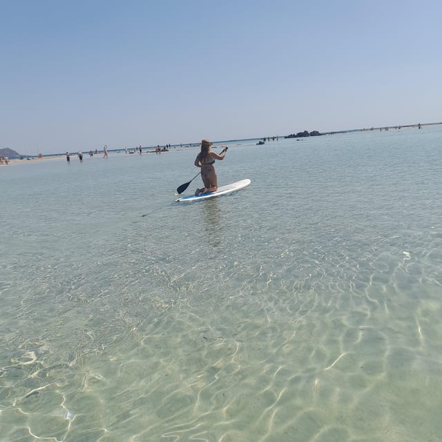 Elafonissi: Private Beach Day Trip with SUP - Fruit, water, and the practical beach setup