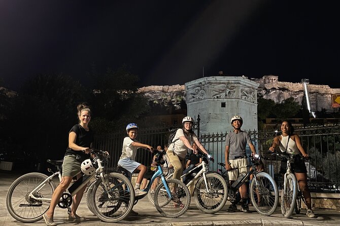 Electric Bike Tour of Athens by Night - Riding through Plaka after sunset