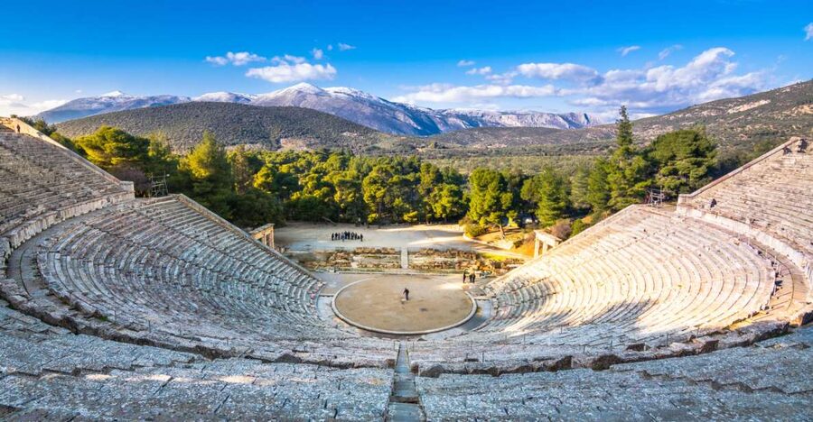 Epidaurus: Temple of Asclepius & Theatre with optional audio - Entering the ancient theater at your chosen time