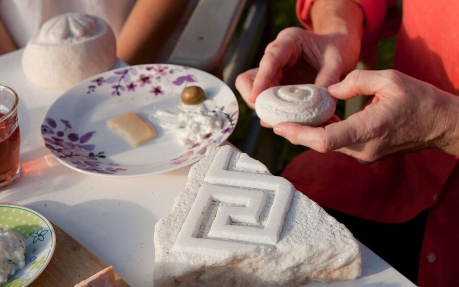 Experience Marble Carving: Naxos Island - The main carving session: slow work with personal help