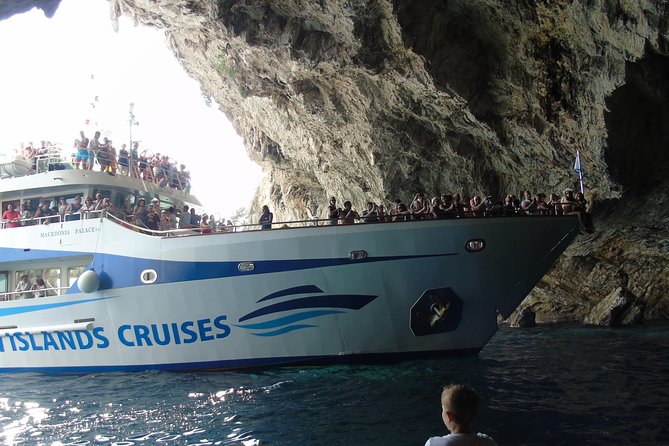 Explore Ionian Sea with its 50 shades of blue on Makedonia Palace - Lunch on Board: Included, Simple, and Uneven