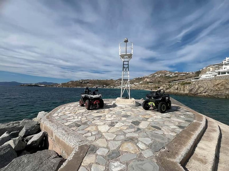 Explore Mykonos Island with a 650cc ATV / QUAD Tour - Armenistis Lighthouse and the northwestern coast