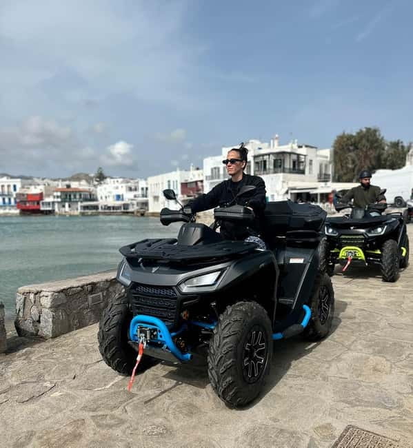 Explore Mykonos Island with a 650cc ATV / QUAD Tour - Fokos Beach, the tour’s best remote stop