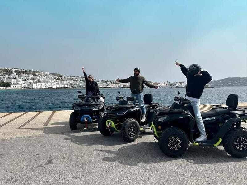 Explore Mykonos Island with a 650cc ATV / QUAD Tour - Starting out with Adrive