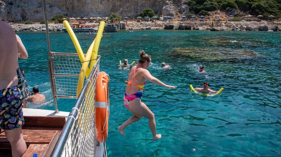 Faliraki: Boat Trip to Afantou Caves, Antony Quinn, Ladiko - How good is the $52 value?