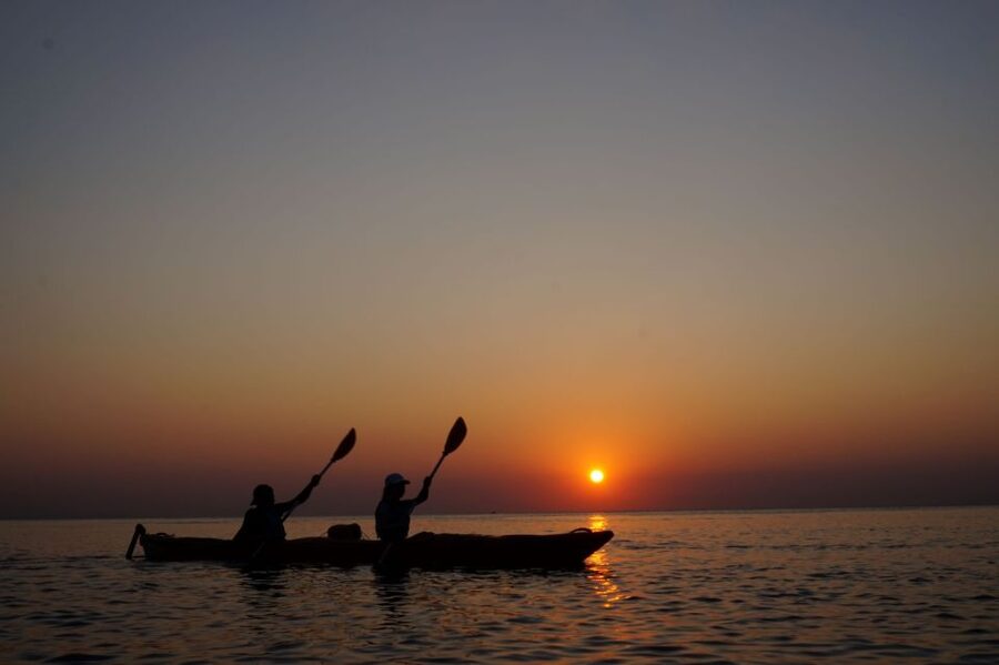 Faliraki: Sunrise Sea Kayaking Experience with Breakfast - Greek breakfast at Ladiko Beach