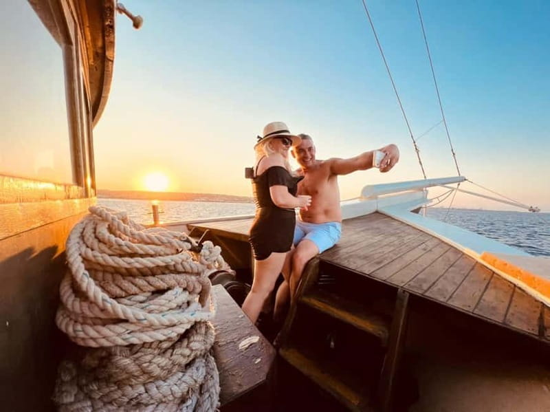 Faliraki: Sunset Cruise with Unlimited Aperol, Beers & Wine - Anthony Quinn Bay and Ladiko Bay by Boat