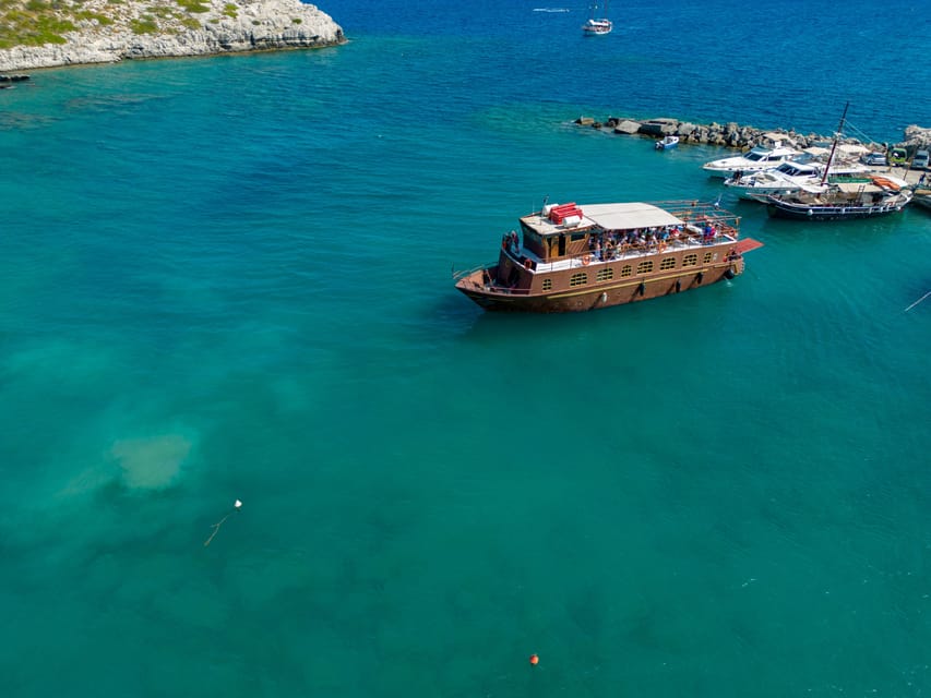 Faliraki : Transfer & Cruise to Lindos with 3 Swimming Stops - Tsampika Beach closes the swimming program