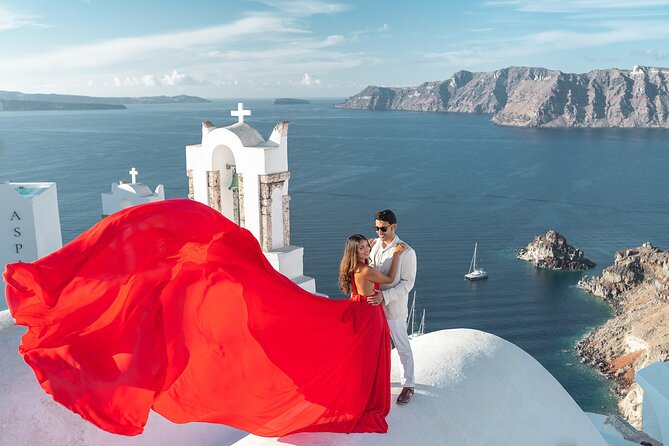 Flying Dress Photo © Photoshoot in Santorini: Express Package - Why a flying-dress shoot works in Santorini
