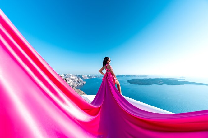 Flying Dress Photoshoot in Santorini by Flying Dress Photo © - What This Santorini Photo Experience Really Is
