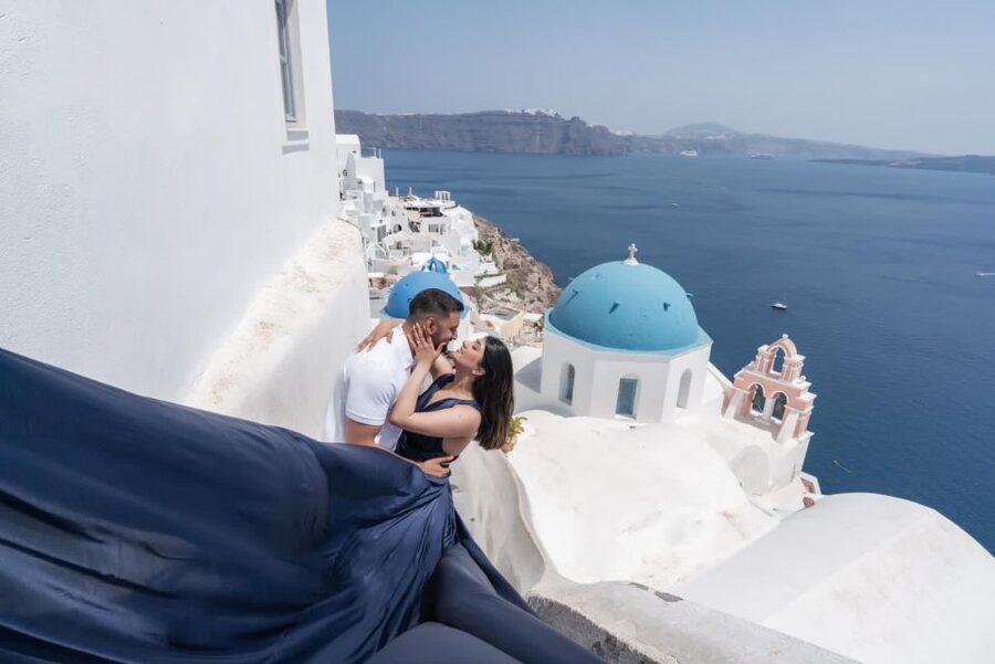 Flying Dress Santorini Photoshoot - Price, dress rental, and overall value