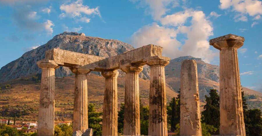 From Athens: Ancient Corinth Tour Official Guide & Tickets - Entering Ancient Corinth through the Agora