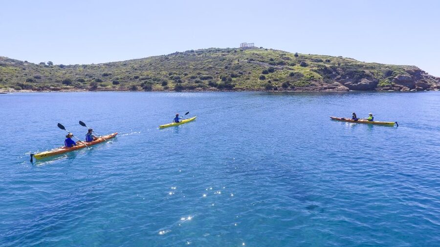From Athens: Cape Sounion Guided Kayaking Tour with Lunch - Key points at a glance