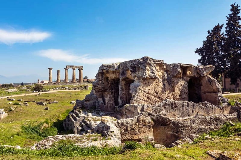 From Athens: Explore Ancient Corinth & Charming Nafplion - Ancient Corinth and the weathered Temple of Apollo