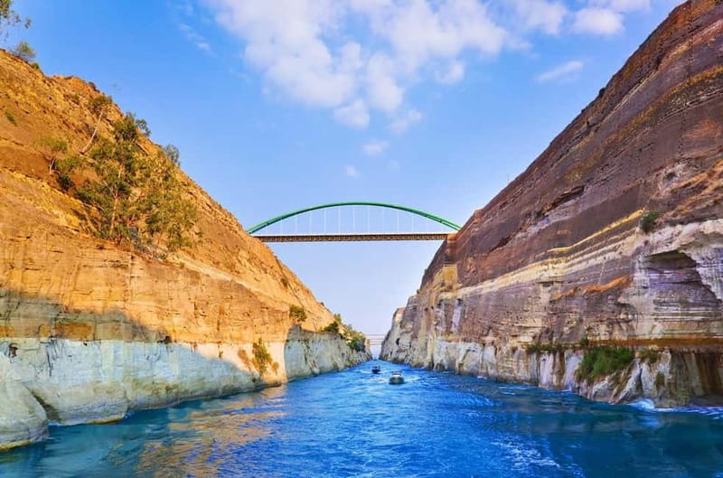 From Athens: Explore Ancient Corinth & Charming Nafplion - The Corinth Canal makes a strong first impression