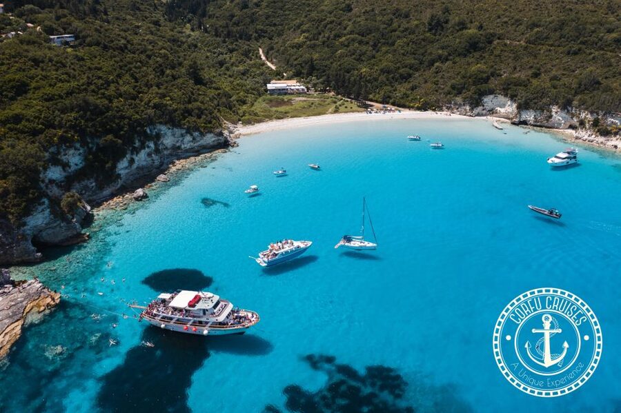 From Benitses/Lefkimmi: Paxos, Antipaxos & Caves Day Cruise - Leaving Benitses Marina at 9:00