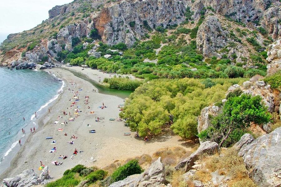 From Chania: Day Trip to Preveli Beach & Damnoni Beach - Leaving Chania for the south coast