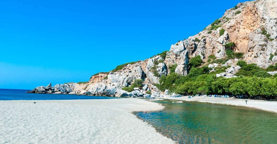 From Chania: Preveli Palm Beach Day Tour - The morning ride from Chania to southern Crete