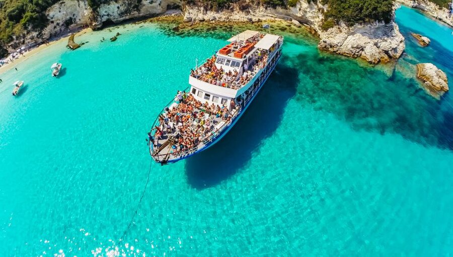 From Corfu: Day Cruise to Paxos, Antipaxos, and Blue Caves - The Blue Caves of Paxos