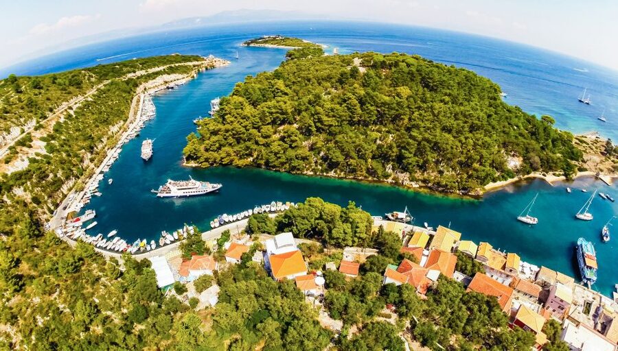From Corfu: Day Cruise to Paxos, Antipaxos, and Blue Caves - Two Hours in Gaios Village