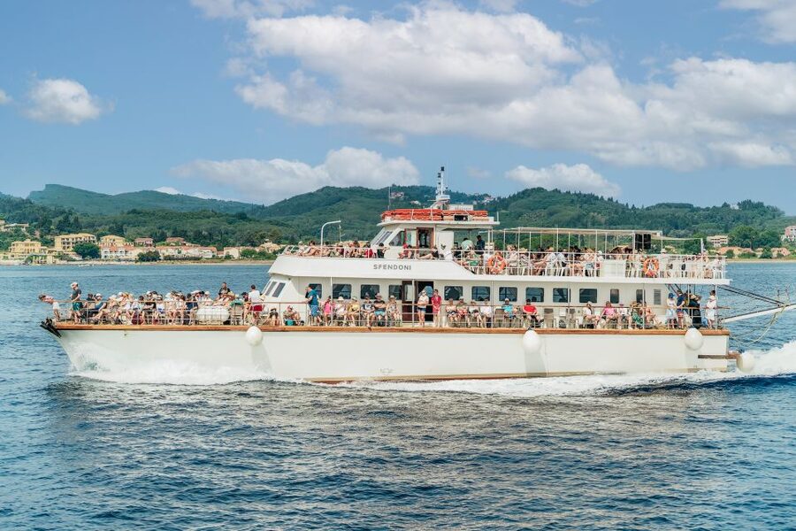 From Corfu Island: Antipaxos & Paxos Blue Caves Boat Cruise - Lakka: two hours in a small harbor village