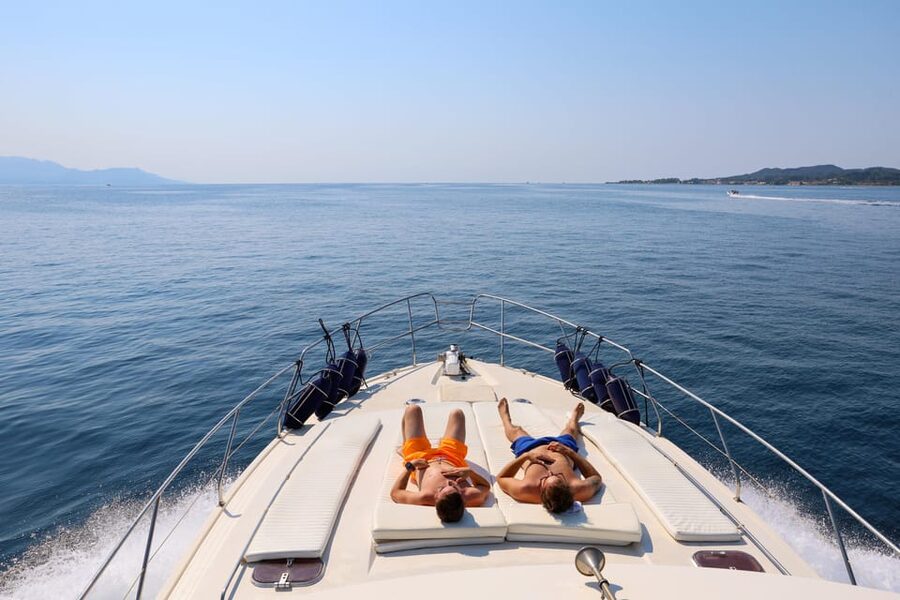 From Corfu: Luxury Yacht Cruise to Sivota and Blue Lagoon - Starting at Lefkimmi Port at 3:30 p.m.