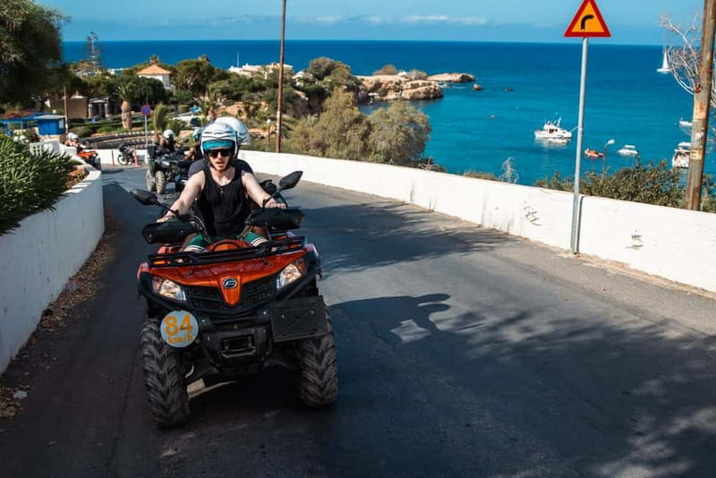 From Heraklion: Quad Safari Wild Crete Evening Tour - Riding the coast toward Skotino Cave