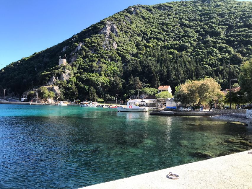 From Kefalonia: Ithaca Island Full-Day Bus Tour - Kioni: the best lunch setting of the day