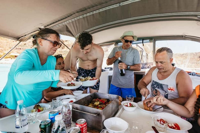 From Kissamos: Balos Gramvousa Sailing Cruise with Lunch - The Boat, Crew, and Group Size
