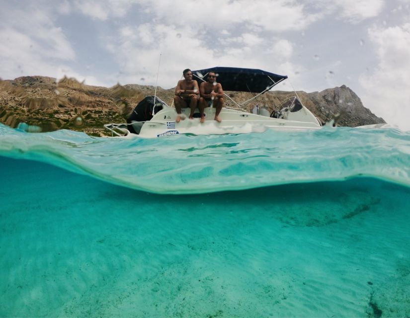 From Kissamos Port: Balos and Gramvousa Private RIB Cruise - Balos Lagoon: white sand and bright water